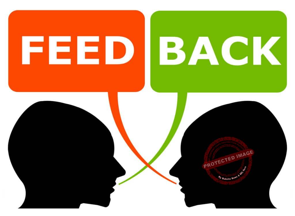 On receiving feedback one should ideally