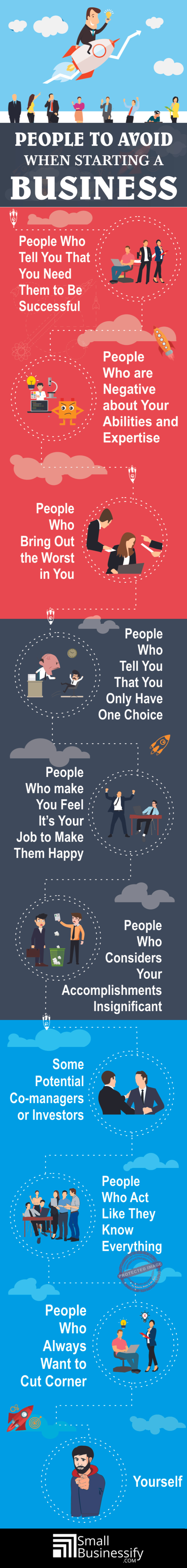People To Avoid When Starting A Business infographic