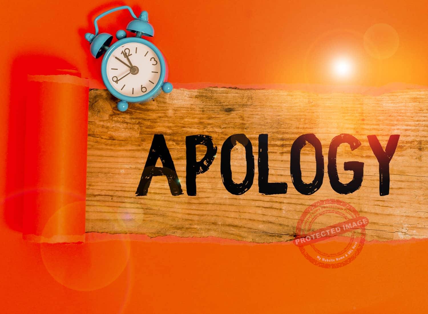 To apologize ways How to